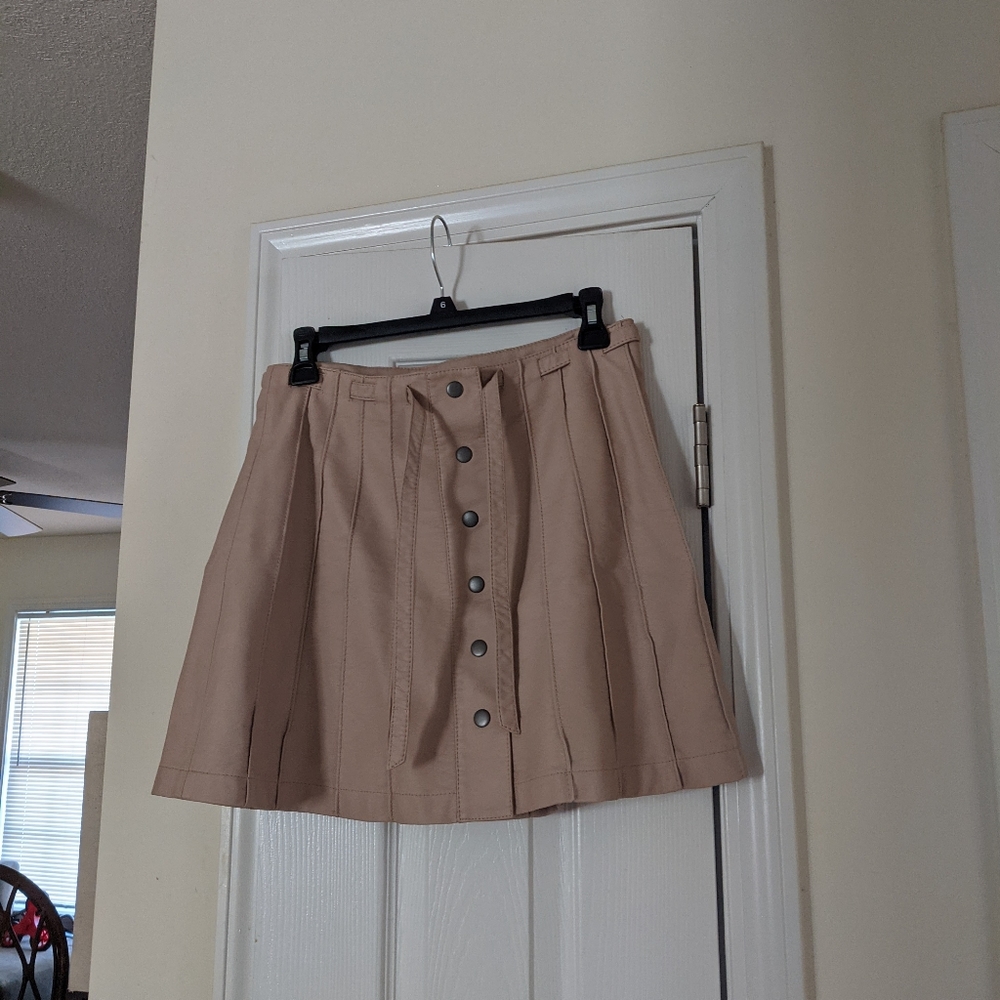 Free People faux leather skirt